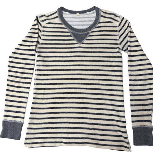 JCREW STRIPED PULLOVER, NAVY/CREAM Size XS - Picture 4 of 8